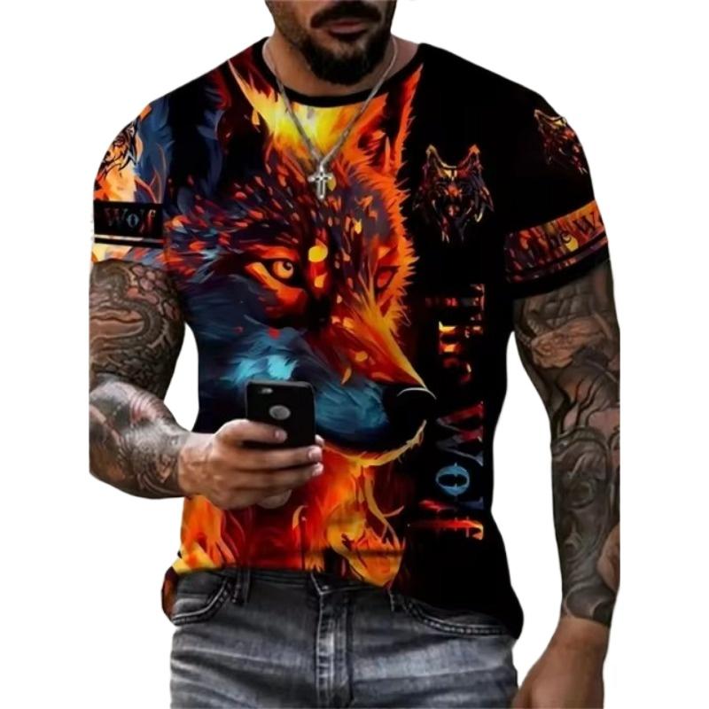 Men's T-Shirt Quick Drying Tops Summer Fashion Street Short Sleeve Tee Shirts 3D Graphic Print Tees Oversized Male Clothing