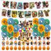 Available: Mountains and Seas Festival Scene Party Decoration Kit - Banner, Balloons, Pull Flags, Cake Toppers.