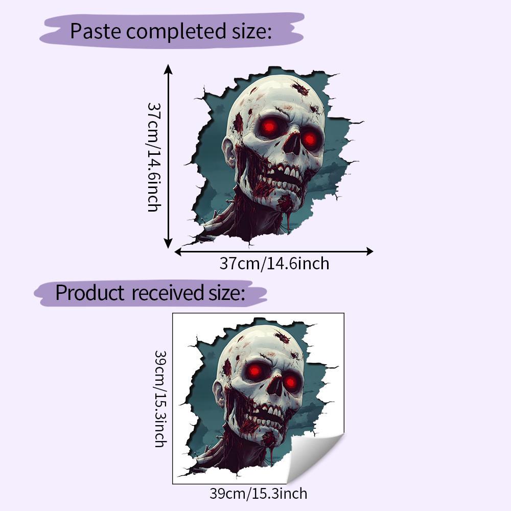 Halloween Horror Zombie Floor Stickers Bedroom Living Room Decoration Home