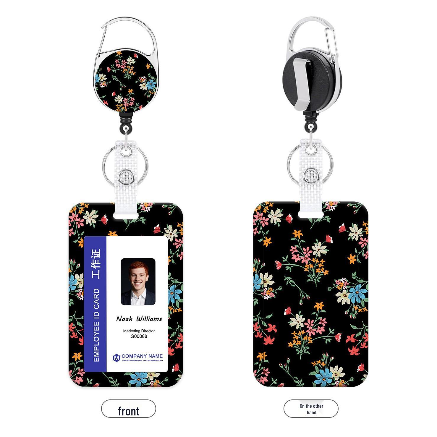 Premium UV-Printed Scratch-Resistant ID Card and Badge Holder with Lanyard