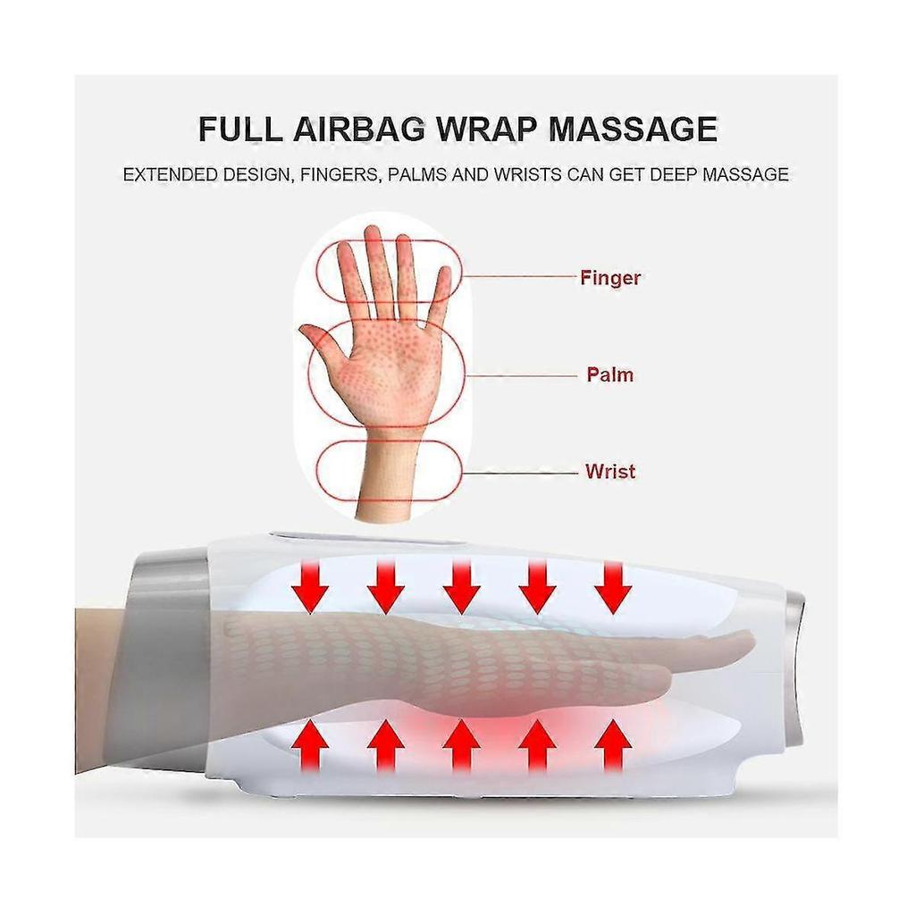 Electric Hand Massager Device Massage Pain Relief Therapy Air Compression Hand Care Palm Massage He