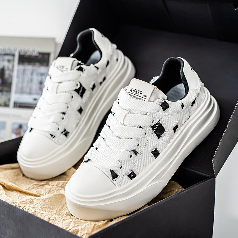 Fashion Shoes for Men Fashion Simple Shoes Comfortable Breathable Mens Shoe Personalized Versatile Trend Sports and Leisure Board Shoes