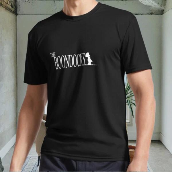 

New Cool Boondocks Design Active Logo Men s Black T shirt Funny Size S to 5XL M