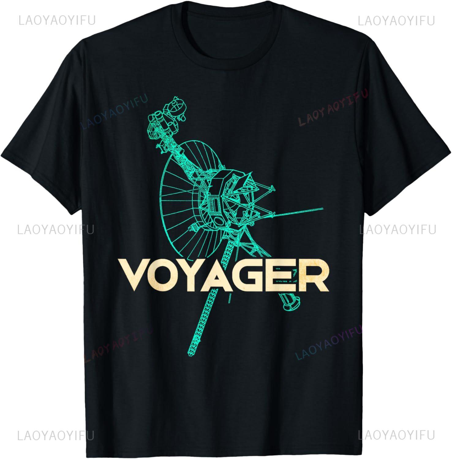 Voyager Space Probe Spacecraft Solar System Astronomy TShirt Unisex Summer Streetwear Tops Graphic T Shirts Camisas S