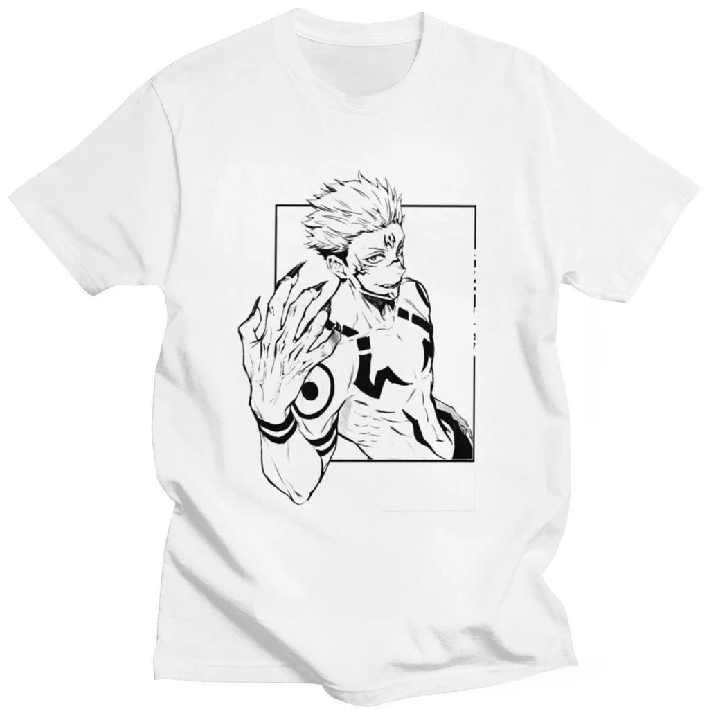 Jujutsu Kaisen Ryomen Sukuna Graphic T-Shirt, Manga Sketch Villain Tee, Unisex Soft Casual Top, Anime Merch Gift