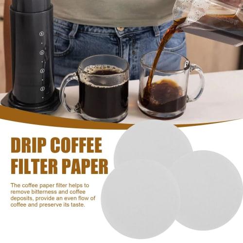 Limnyves 350-Piece Round Disposable Drip Coffee Filter Paper Strainer for Aeropress Coffee Makers and Espresso Makers