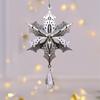 Snowflake Icicle Drop Ornaments Crystal Christmas Tree Transparent Decoration Pendant Christmas Home Decoration Navidad 2025