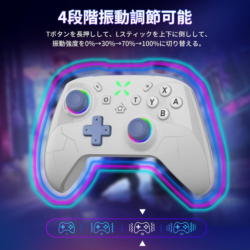Sungale Switch 2 New for Summer with Back Auto Fire Macro HD Bluetooth Gyro RGB 20 Hours of Continuous Compatible with Switch iOS and Includes