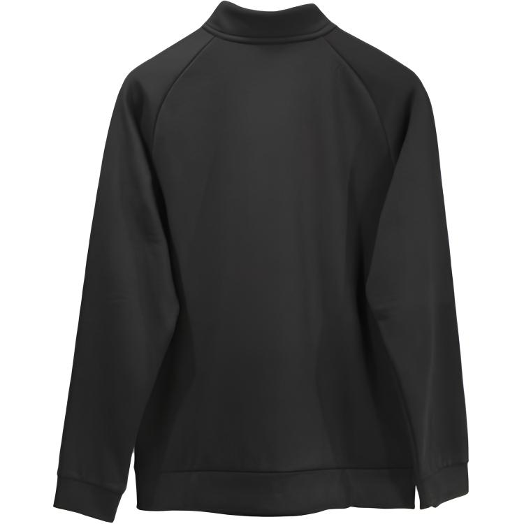 Li Ning Knitted Stand Collar Fleece Sports Casual Cardigan Sweatshirt Men sweatshirt Black AWDTE83-1