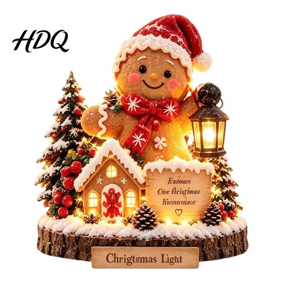 Rustic Christmas Wood Crafts Wooden Tabletop Ornament 2D Flat Santa Claus/Elk/Angel/Gingerbread Table Sign Angel Festive Figurines Holiday