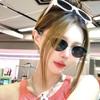New metal sunglasses women's European and American retro hip-hop punk oval sunglasses men's UV-proof flat glasses