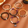 Ghost Pumpkin Pendant Bracelets Bat Beads Bangle Simple Halloween Bracelets  Gifts