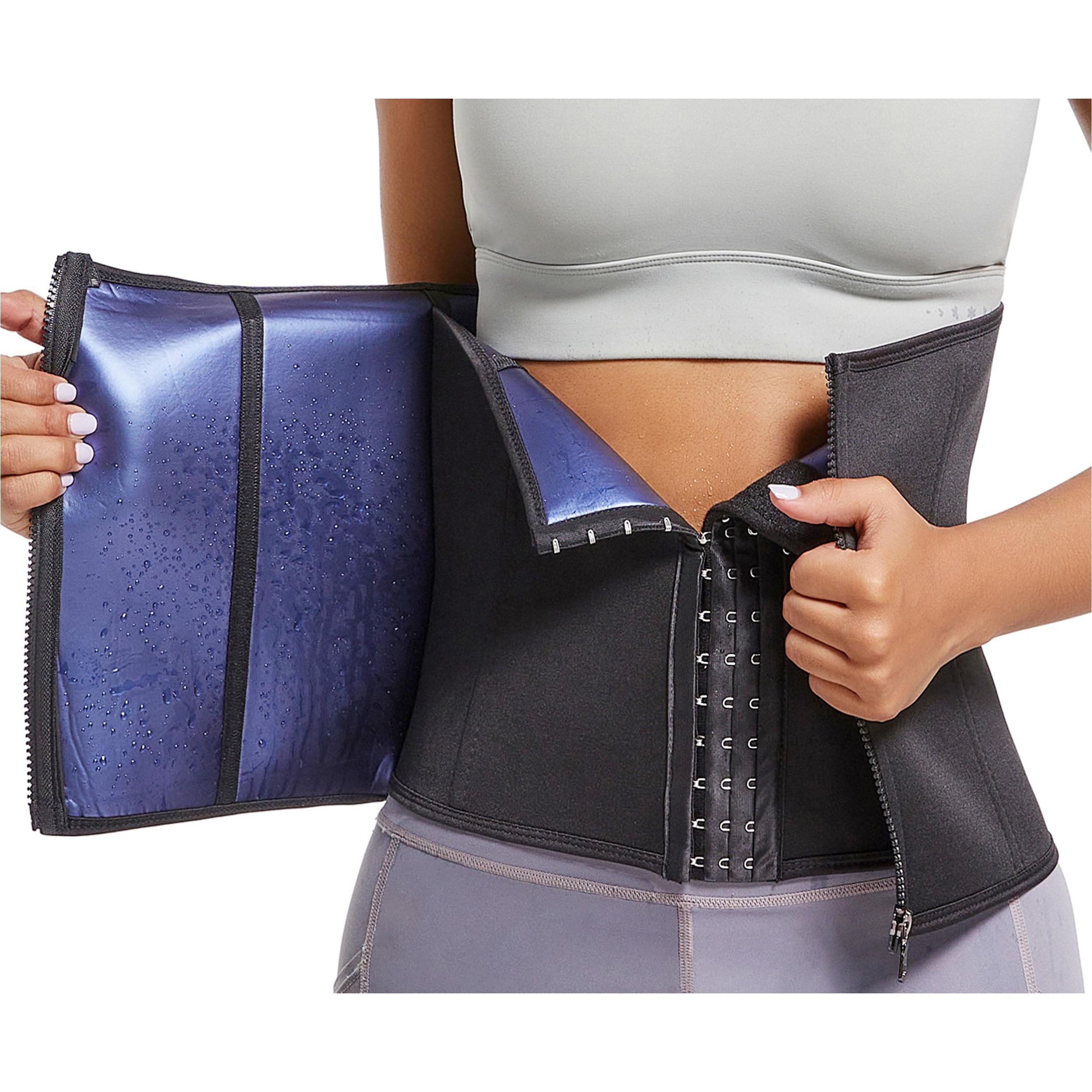 

Женское Корректирующее белье из неопрена, тренажер для талии, пояс для похудения, тренировочные корсеты, спортивный пояс для сауны, сжигания жира, триммер для талии XXXL синий/чёрный