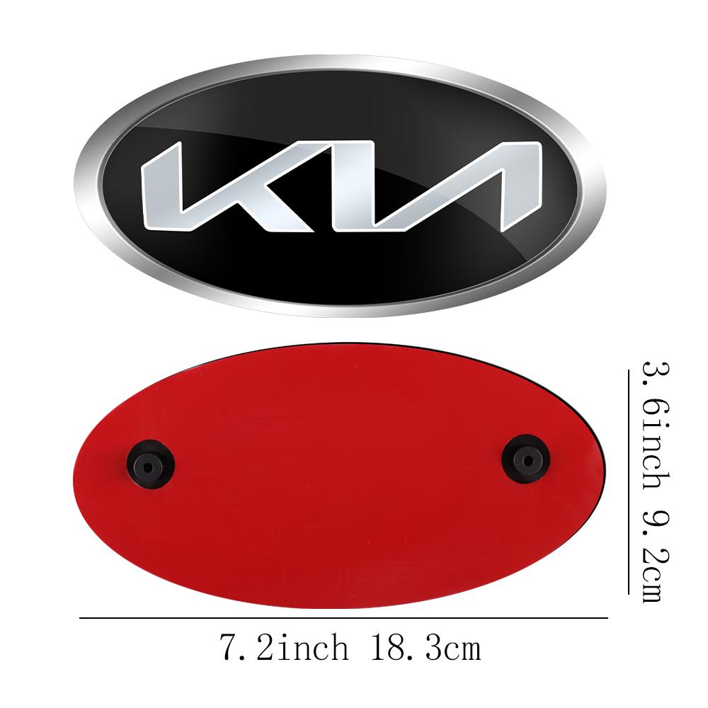 1 Stück Auto Frontklappe Emblem Heckklappe Abzeichen Aufkleber für Kia Rio Picanto Sportage Niro Morning Ceed Optima Seltos Sorento Cerato