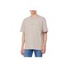 Calvin Klein Loose Solid Color Round Neck Short Sleeve T-Shirt Men Tops Light-Gray 40HM228K6B