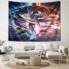 Street Fighter Energy Burst Printed Tapestry, for Bedroom,Livingroom, Dormitory, Large Wall Decor, Fabric Decor Fan Birthday Gifts