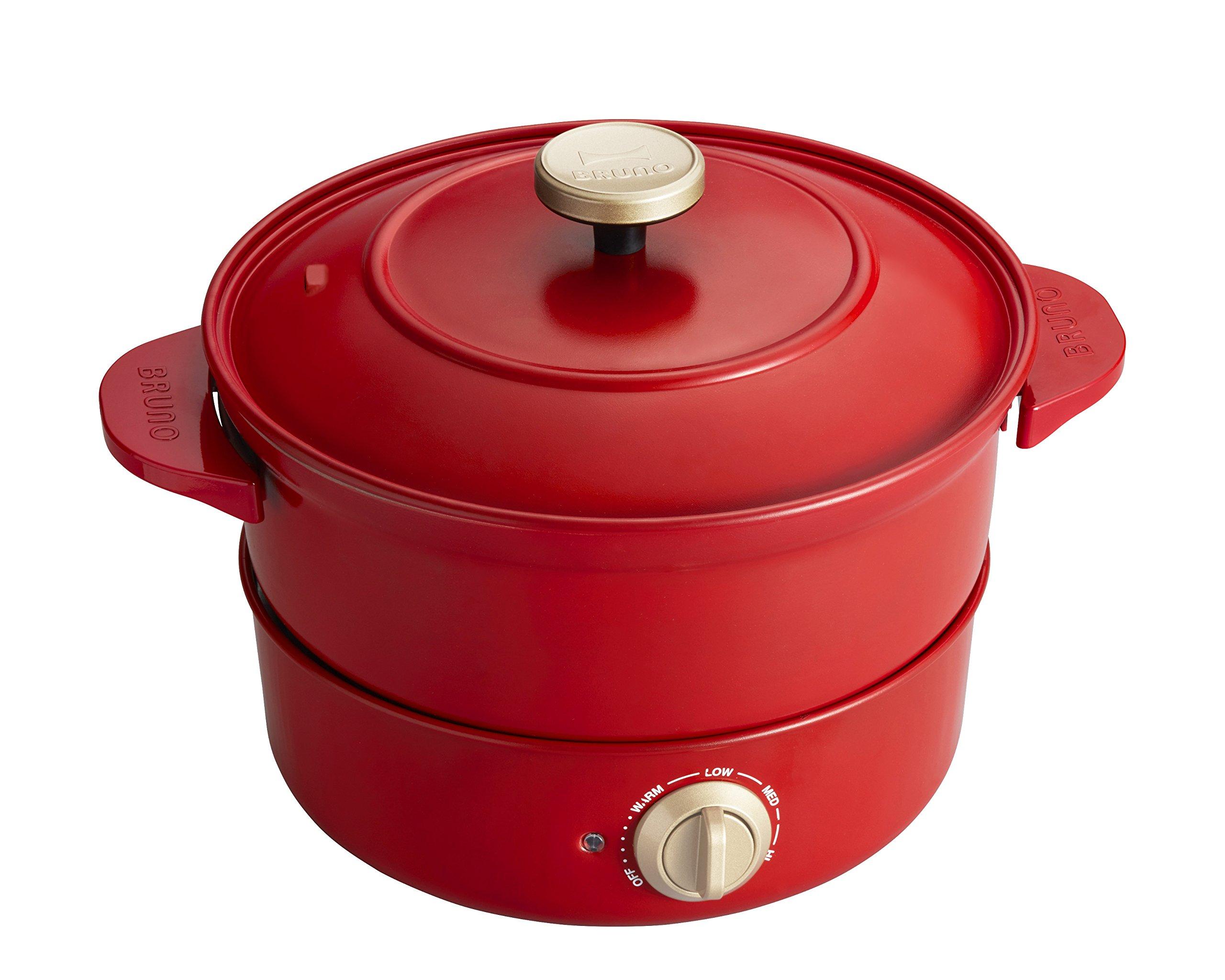 

BRUNO Grill Pot Red BOE029-RD