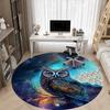 1pc Fantasy Owl Artwork Chair Carpet for Office, Non-slip, Soft and Durable Office Rug for  Decoration, Perfect for Office yy251229180