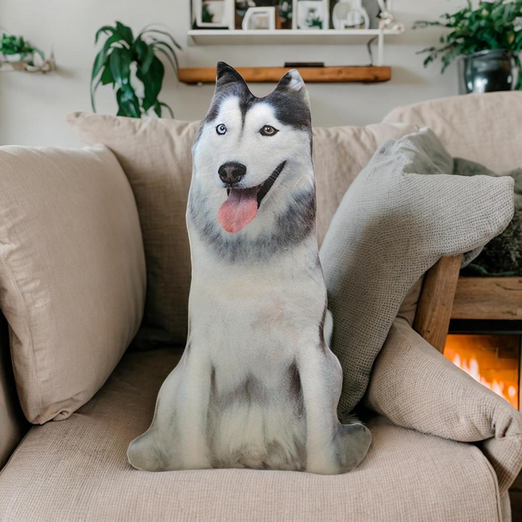 Dog Cushion, Pet Realistic Toy, Soft Filling, Ideal As A Birthday Gift, for The Living