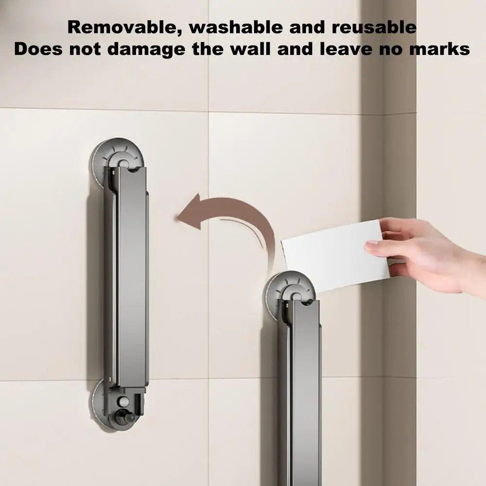 Portable Clothes Drying Holder Foldable Clothes Drying Rack Suction Cup Folding Sock Clip  Hotel