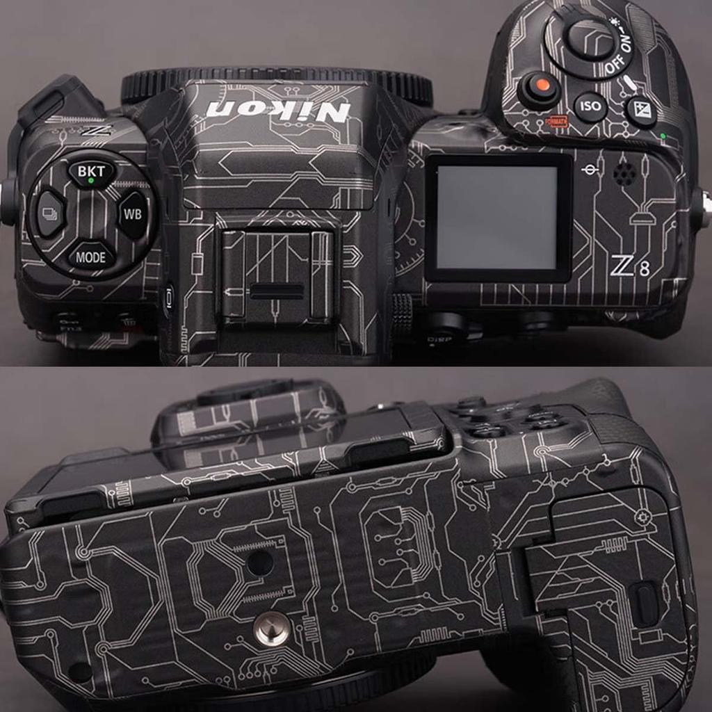 SUPBIG Camera Black Camouflage Sticker for Nikon Z8 Mirrorless and Camera Skin Accessories, Cameras, Full-Size, Scratch-Resistant Wear-Resistant