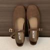 Moda Moda Klamra Pasek Obuwie Kobiety Baleriny Mary Janes Buty Casual Miękkie Damskie Płytkie Biuro Dama Baleriny Z Butami
