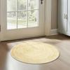 Tappeto Rotondo Blu Morbido – Tappeto d'Ingresso a Pelo Corto Antiscivolo per Cucina, Bagno e Cameretta