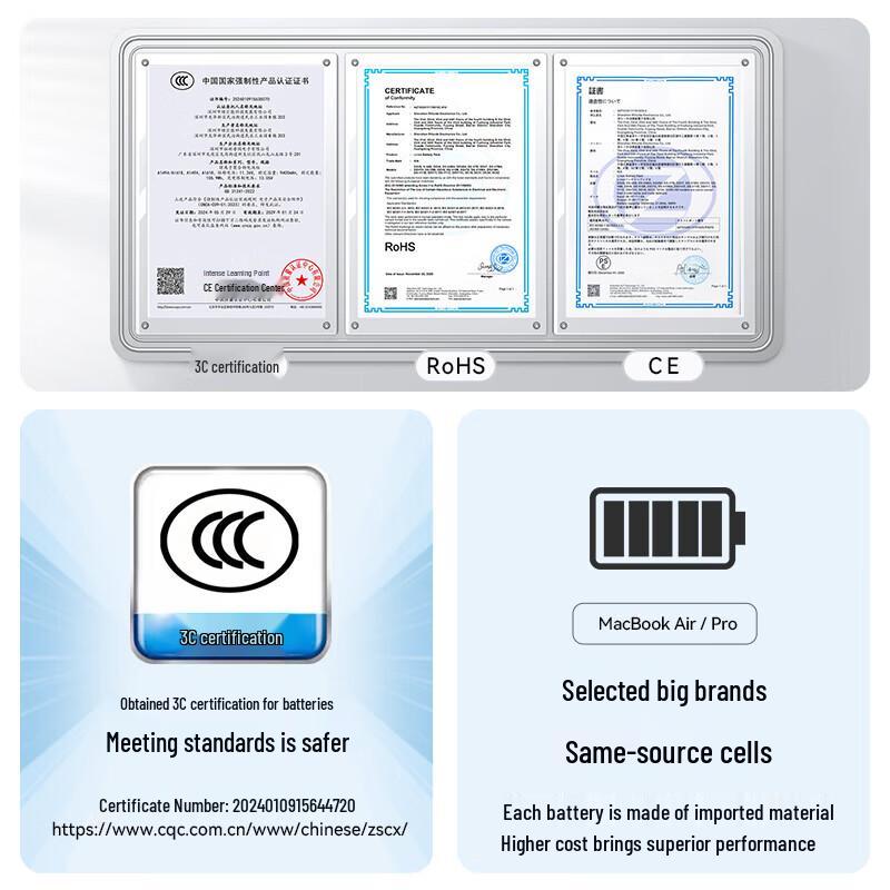 Llano MacBook Pro A1706 A1819 Laptop Battery