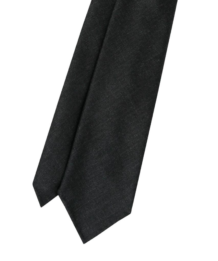 MANNERGRAM [Settefiori] Scabal Coreless 6-Fold Adjustable Strap Exposed Spoderato Charcoal