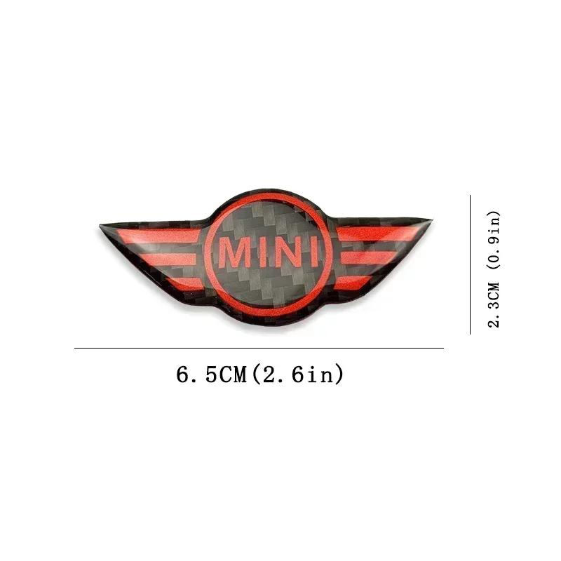 Emblème de Volant Intérieur de Voiture en Fibre de Carbone pour Mini Cooper John Cooper Works R50 R52 R53 R55 R56 F54 F55 F56 F60