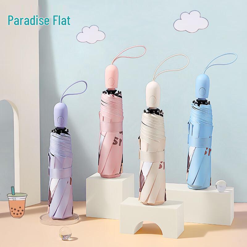 Paradise Illustrated Automatic Folding Umbrella
