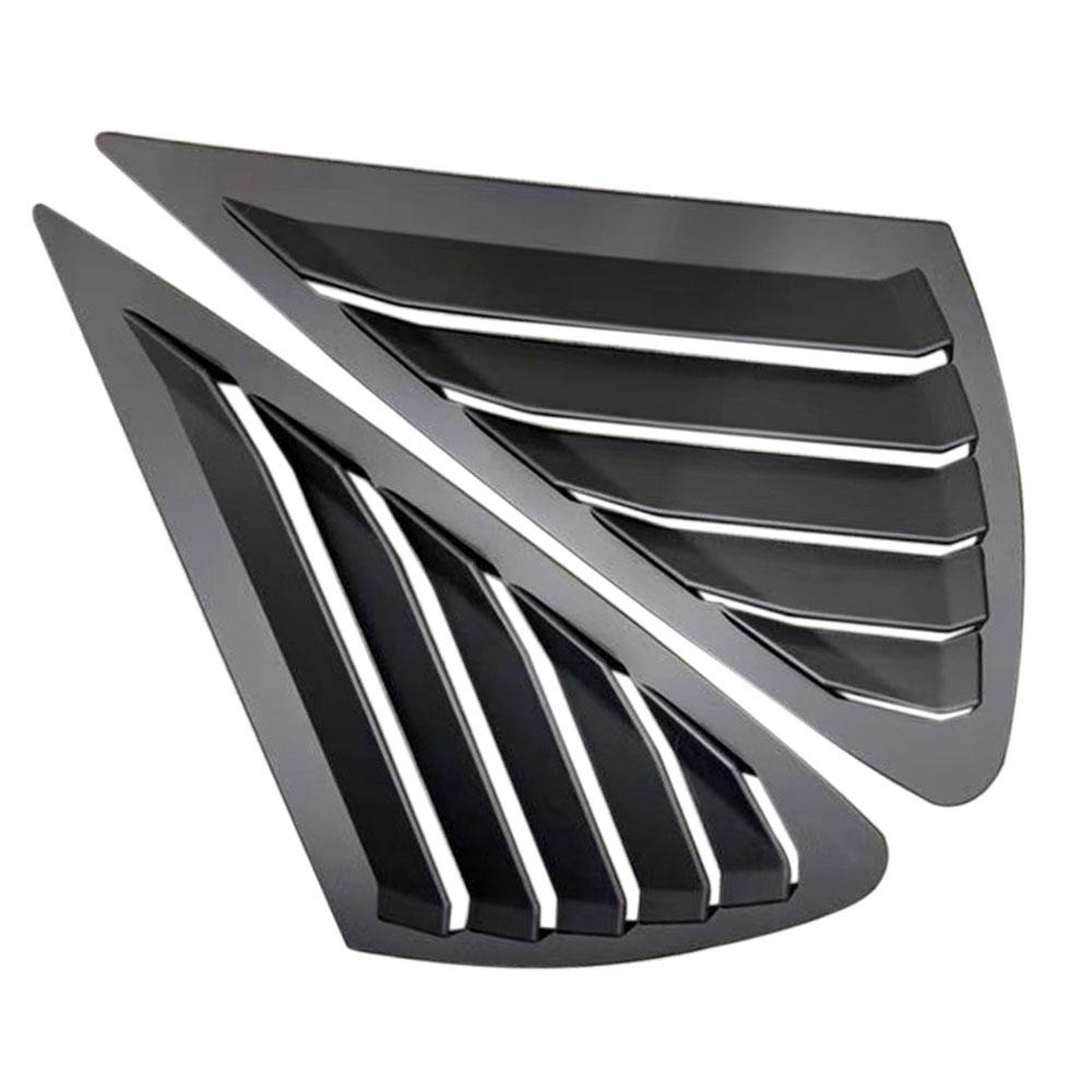 Triangle louver shark gill shaped rear window decorative window vent for Ford Focus MK2 2005-2013 hatchback 4D