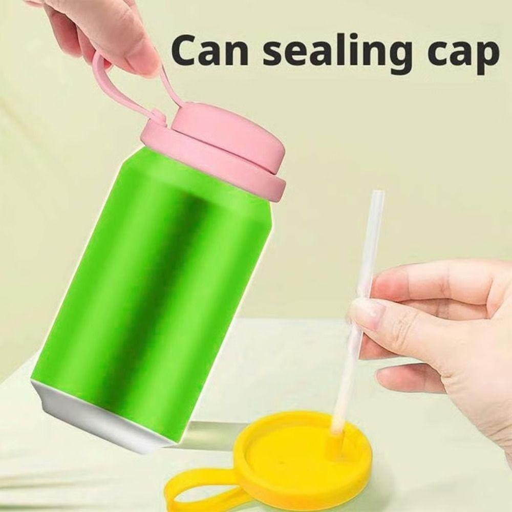 BPA-Free Soda Can Lids Reusable Silicone Cup Lid New Can Covers  Bottle Accessories
