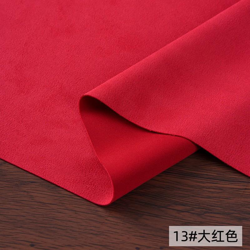 Suede Knitted Air Layer Fabric Brushed Elasticity High Quality Soft Smooth Delicate for Sewing Clothes 860g/m