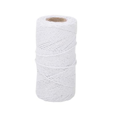 100m  328.1ft Costura Costura à Mão DIY Artesanato Vintage Cordão Trançado Fio de Juta (Branco)