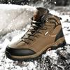 Winter Snow Boots for Men Warm Cotton Lined Hiking Shoes Outdoor Casual Sports Shoes