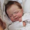 BZDOLL 3D-paint Skin with Visible Veins 48cm 19inch Soft Touch Vinyl Asleep Reborn Baby Doll Toy for Girl Lifelike Kid Birthday Gift