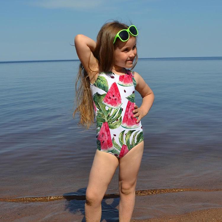 Infant Girls' Long-Sleeve Sun Protection Swimsuit (Ages 0-8)