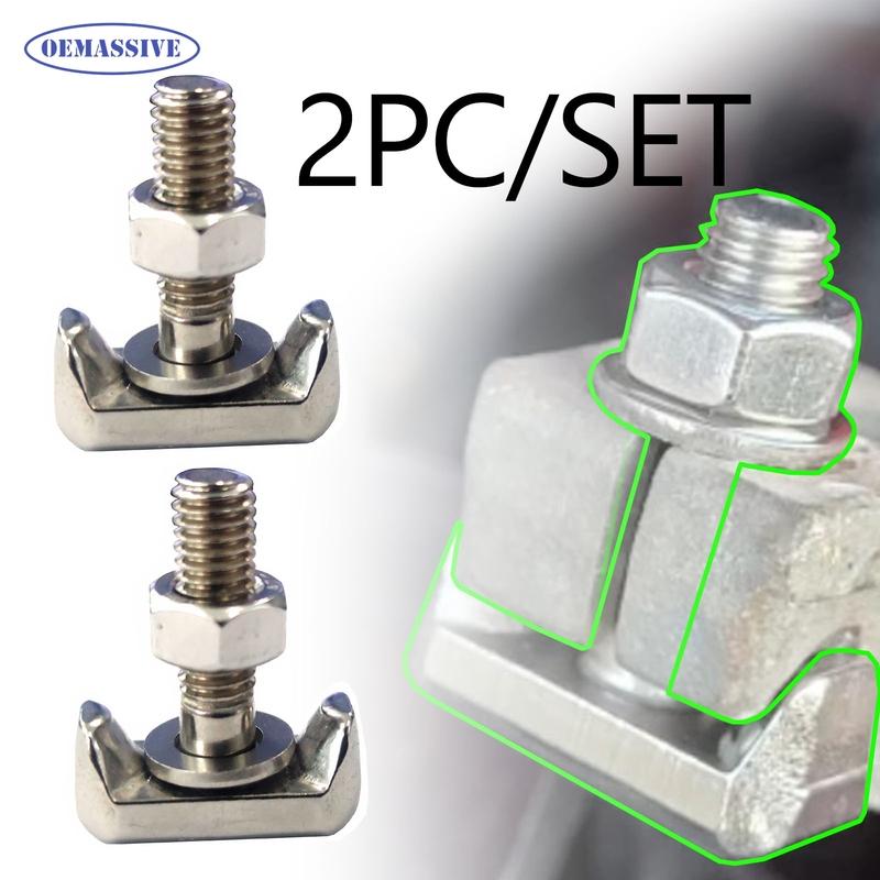 

OEM #19116852 Battery Terminal Replacement 2Pcs Stainless Steel T-Bolt Connector Kit For Cadillac Chevrolet GMC Saturn Models