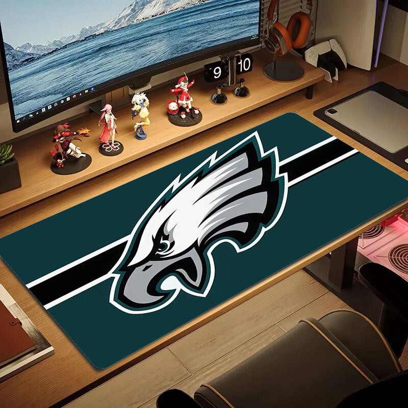 Philadelphia Eagles Print  Cushion Non-slip Laptop Tablet Big Mousepad XXL Mat Mini PC Playmat With Lock edge