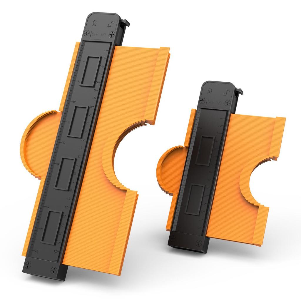 Adjustable Contour Gauge with Wide Lock for Profiling and Measuring Arcs