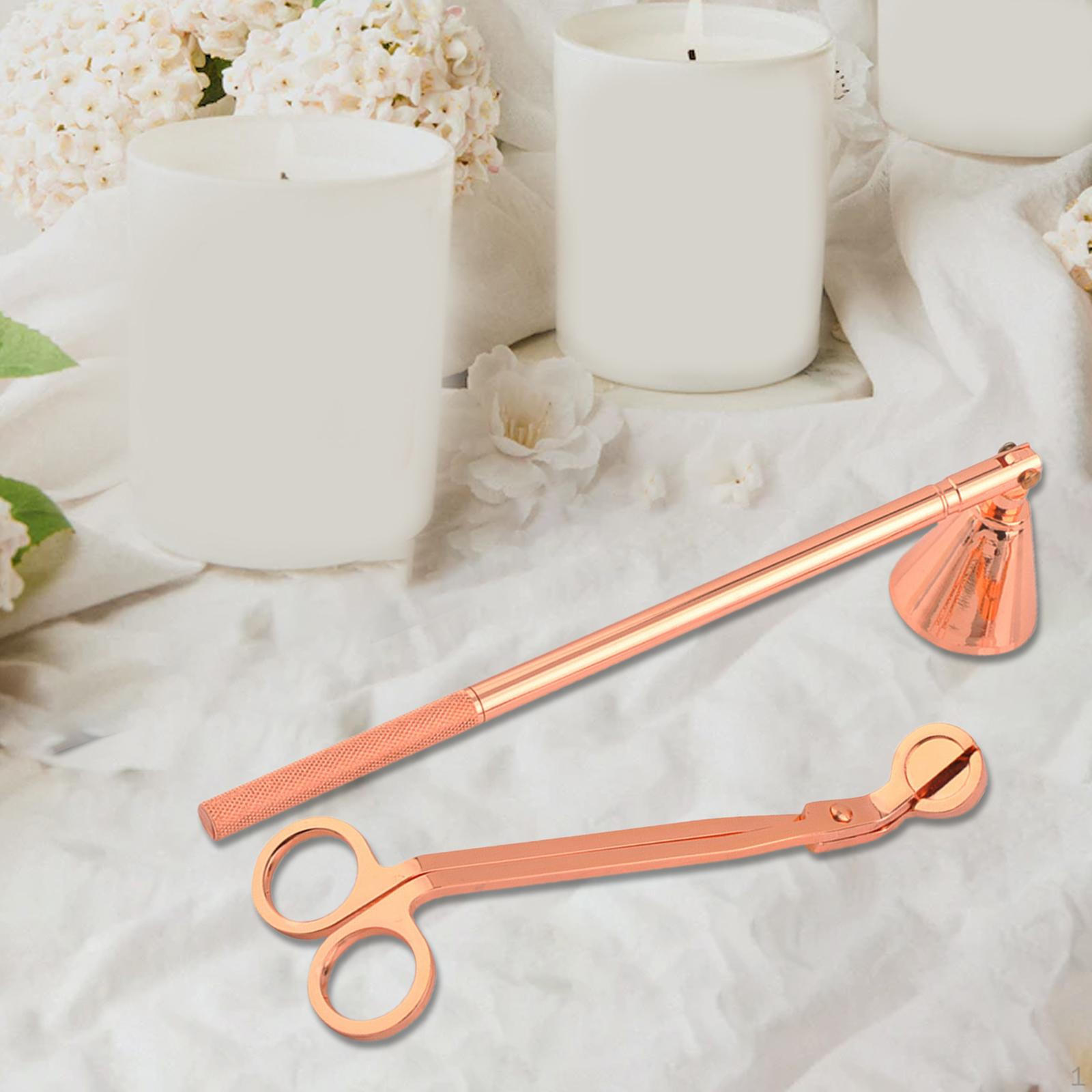 

Набор аксессуаров для свечей, ковш для фитиля, режущий инструмент, триммерный крючок для регулировки горения пламени Rose Aureate