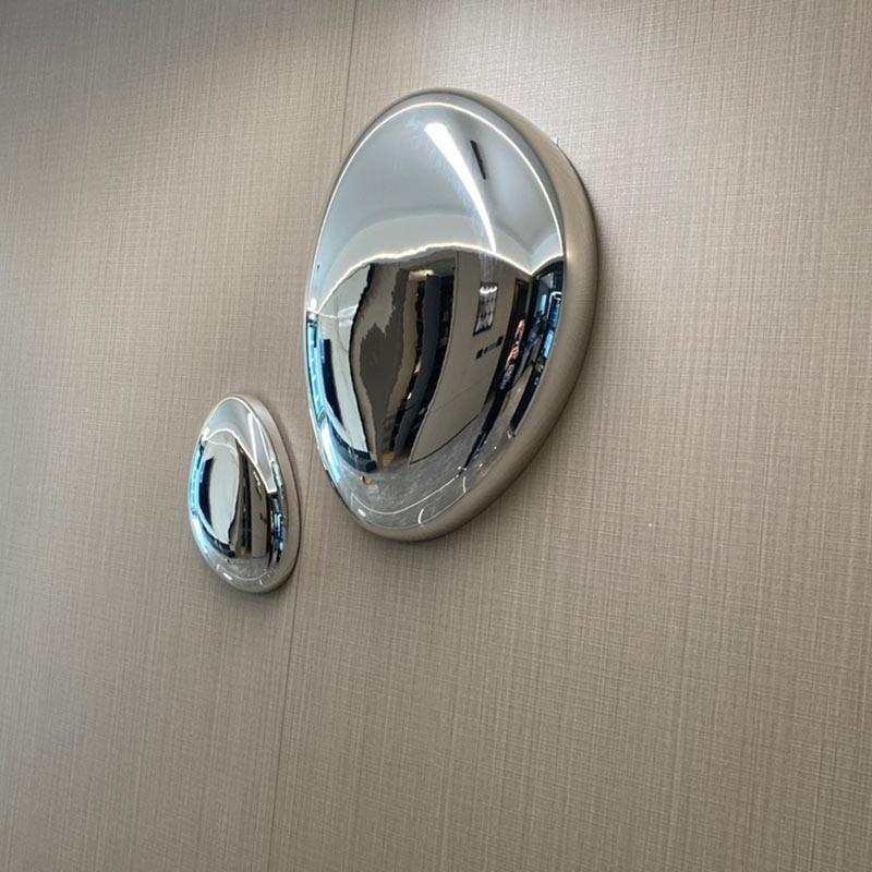 Modern Hotel Light Luxury Pendant Imitation Stainless Steel Goose Egg Stone Wall Decor Creative Water Drop Wall Decor Pendant