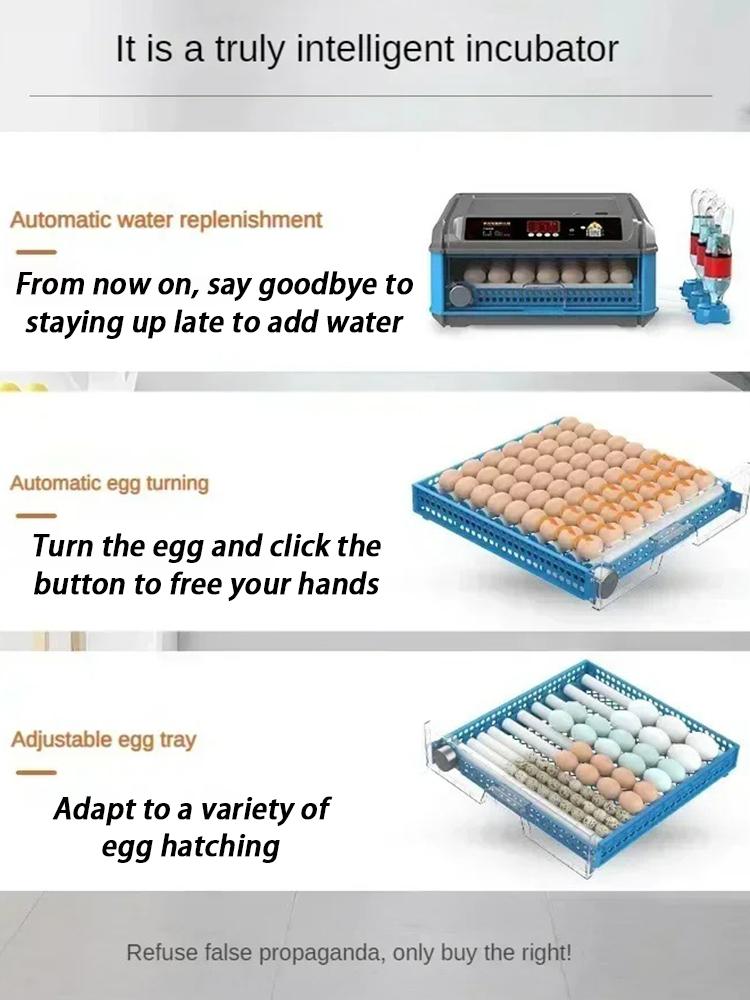 256-500 Eggs Capacity Chick Hatcher Machine Fully Automatic Incubator Duck Eggs Hatching Auto Temperature Humidity Control