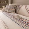 Cotton and Linen Sofa Cushion Four Seasons Universal Wind Backrest Towel Cover Cloth Non-Slip Sofa Cover Towel