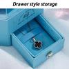 Eternal Rose Jewelry Box Necklace Packaging Boxes Luxury Jewelry Storage Display Box Valentine's Day Necklace Gift Boxes