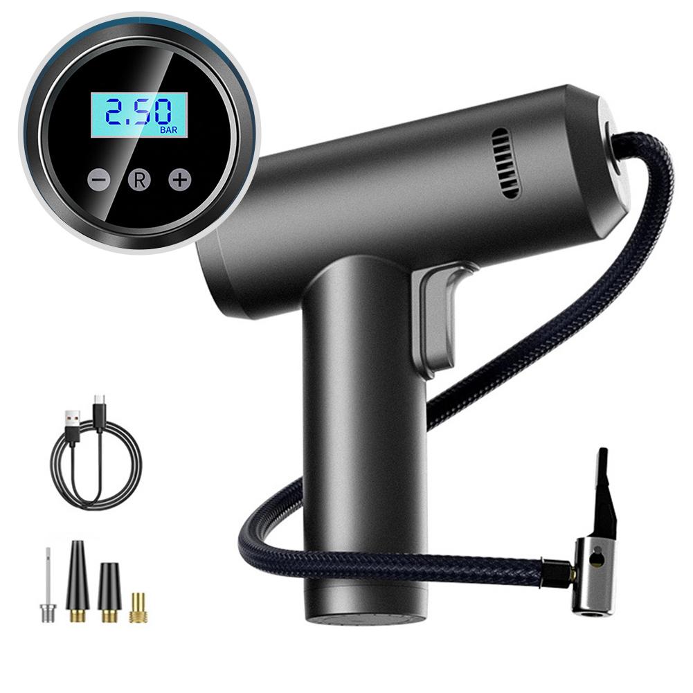 Handheld Wireless Car Inflation Pump Mini Portable Tire Inflator For Bicycle Electric Vehicles 1 Set Charging Function