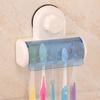 Toothbrush Rack Wall Mounted Toothbrush Holder Container with Cover Waterproof Dust-proof Suction Cup Electric Toothbrush Case Bathroom 5 Toothbrush S