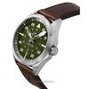 Hamilton Khaki Aviation Pilot Leather Strap Green Dial Automatic H76305560 100M Men's Watch
