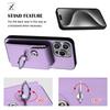 Applicable To iPhone16 Mobile Phone Case 15plus Card Wallet Ring Bracket Anti-drop Protective Case 17Pro